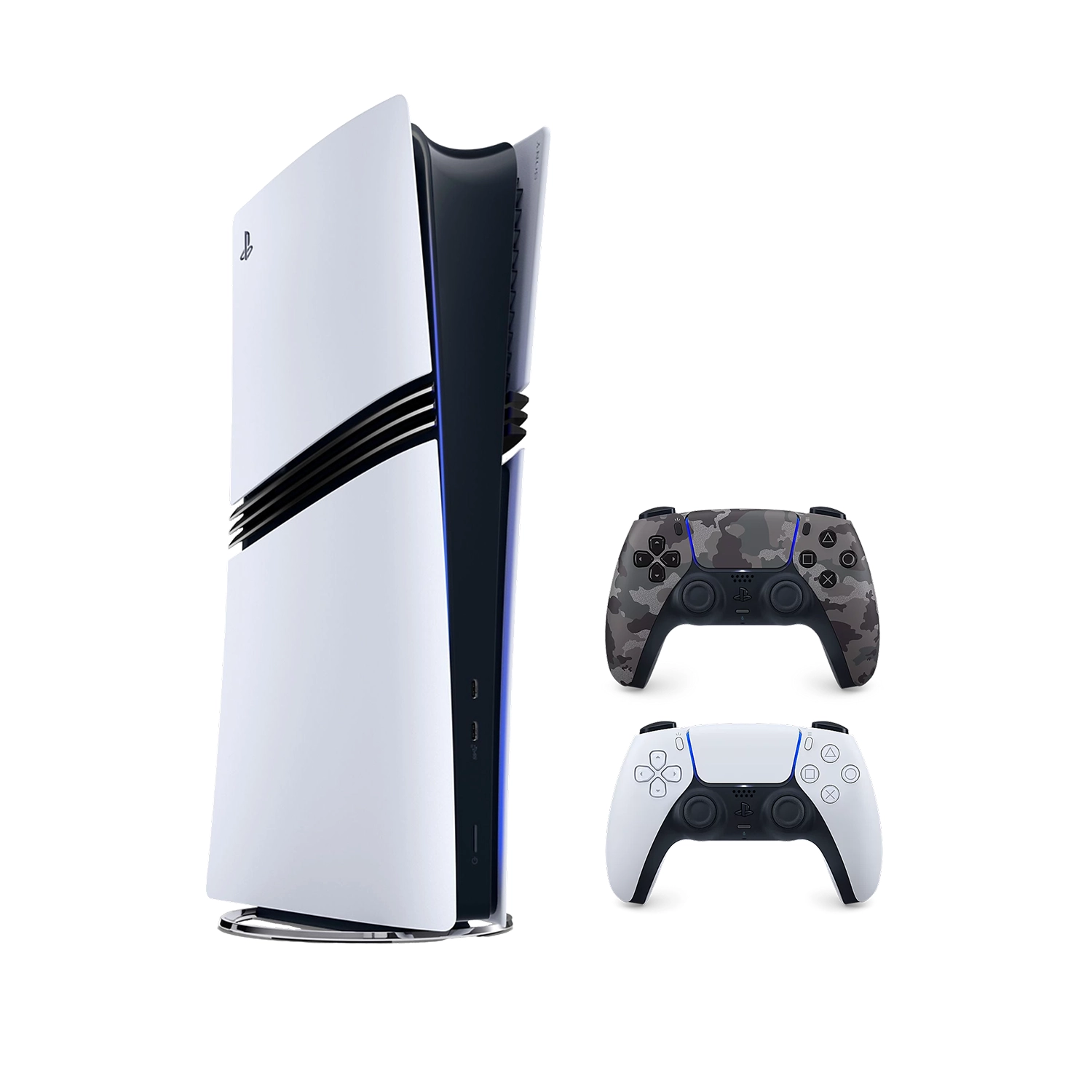 Игровая приставка Sony PlayStation 5 Pro (PS5 Pro) + 2 геймпад Gray Camouflage