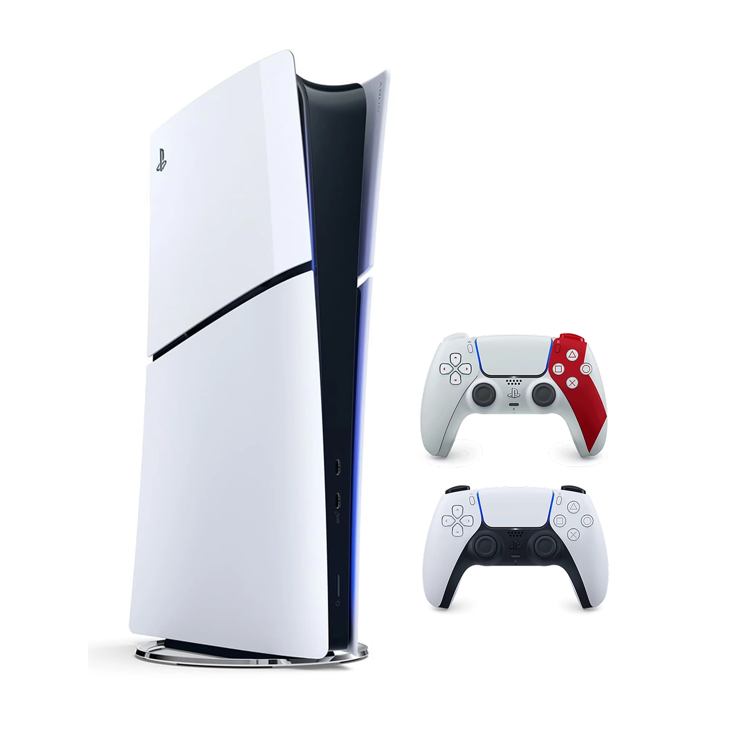 Игровая приставка Sony PlayStation 5 Slim Digital Edition (PS5 Slim) + 2 геймпад God of War 20th